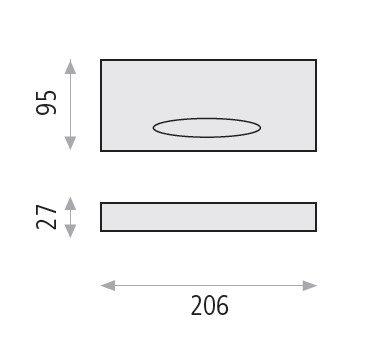 Stmívatelné designové led světlo nástěnné - Air
